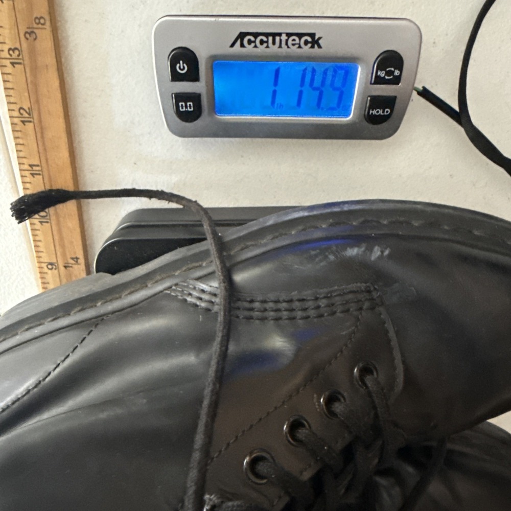Dr Martens Doc Martens Boots 8L 7M BLACK SMOOTH COMBAT SCRATCHES 1460 MONO - Picture 11 of 11